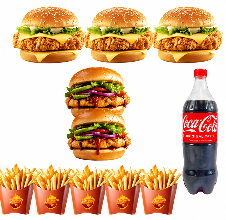 Family menu 10 - Zinger combo