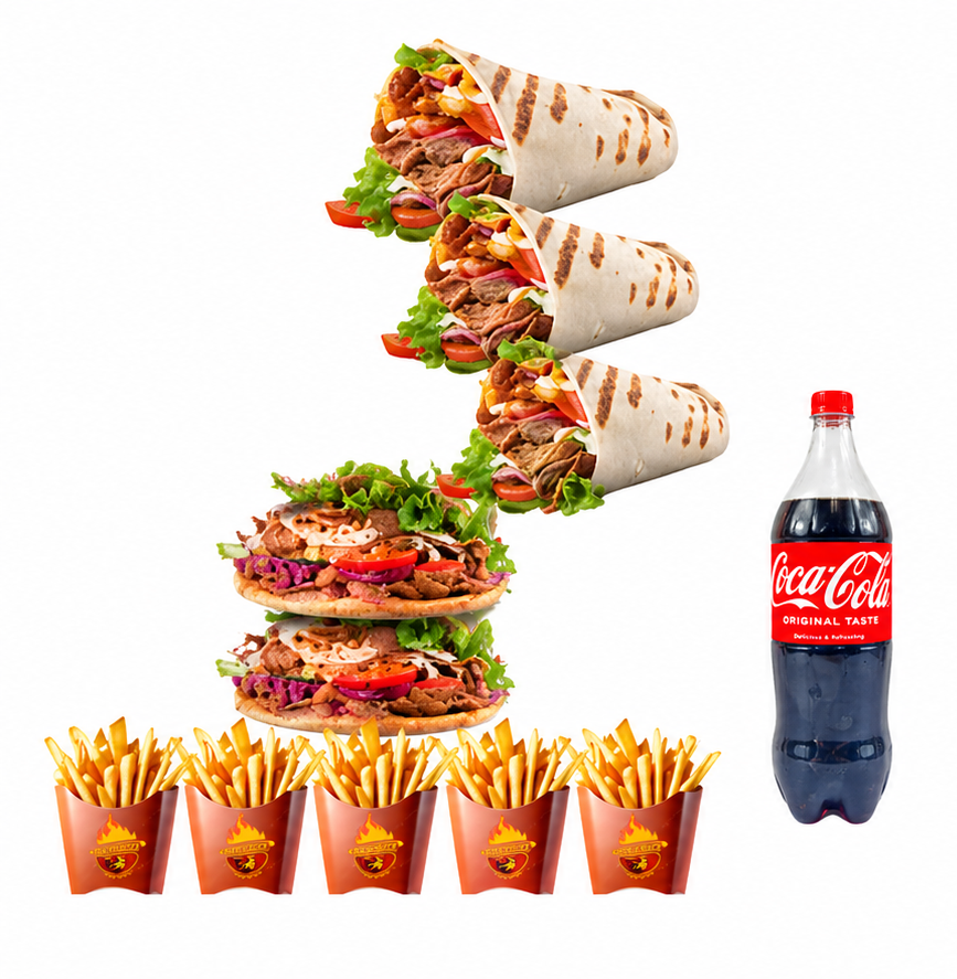Durum kebab family combo